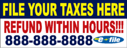 Pre Designed Income Tax Banner